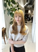 【河野凜】ざくざくフェイスレイヤー×イエローベージュ