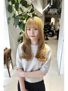 リル 茅ヶ崎(Liru:) 【河野凜】ざくざくフェイスレイヤー×イエローベージュ