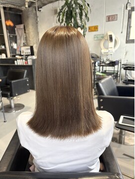 美容室カードル 新小岩店(Cadre) ベージュ/ブリーチなしダブルカラー