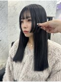 【姫カット×ブルーブラック】韓国/韓国ヘア/町田/町田駅/学割