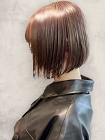 小顔効果◎髪質改善透明感ベージュボブ夏カラー秋カラー
