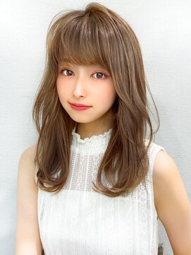 ラルユー 金山(LallYou) 20代に人気!顔周りの後れ毛がかわいいシャギーレイヤーロング