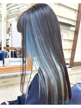 ラウラアンドロー(LAURA&RO) 【インナーカラーブルー】