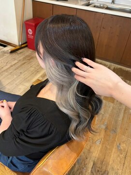 セットアップ 岡山北長瀬店(SET-UP) イヤリングカラー/インナーカラー/ミルクティーグレージュ/小顔