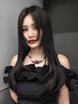 アイティーバイアルバム 松戸店(IT by ALBUM)&nbsp;ロング顔周りレイヤー暗めカラー韓国ヘア_ba561531