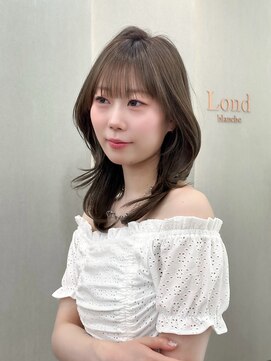 ロンドリゼル 札幌(Lond RiseL) ◯ オリーブグレー/韓国/レイヤーカット/髪質改善/縮毛矯正/札幌