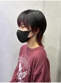 ウルフカット × インナーカラー