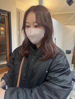 アンド グラフ(& Graph.)&nbsp;透明感カラーブリーチなしダブルカラーくすみピンク