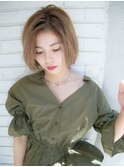 逆三角　小顔　似合わせボブ