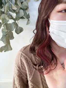 ボアップ 新居浜店(boappu) #インナーカラー#ケアブリーチ#カラー#ハイトーン#新居浜