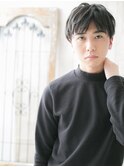 マットな質感◎黒髪クラウドマッシュ束感カットK