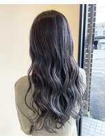 シアン(CYAN)&nbsp;外国人風バレイヤージュシルバー