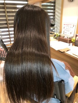 ヘアサロンアート(hair salon a^-to)の写真/【春日】ハイダメージ・エイジング毛どんな髪も理想の艶へ/ドライのみで仕上がる髪質改善トリートメント