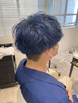 サロンドジョー(salon de joe) 【TAKUYA】1ブリーチカラーネイビーブルー