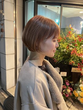 ラポ(lapo) 柔らかブラウンのボブ