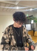 波巻きパーマ