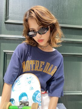 アデ オモテサンドウ(ade omotesando) デジタルパーマで作るアメリカンレイヤーボブ