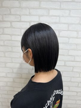 インパークス 駒込店(INPARKS) 【デザインカット】切りっぱなしぷっつりボブ［駒込/駒込駅］