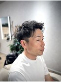 ツーブロックアップバングショート