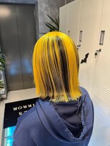 ワンズ リー 上大岡店(One's ly) デザインカラーレイヤーカットウェットヘア夏オリーブベージュ
