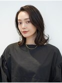 大人美人アッシュオリーブショコラアッシュ韓国ヘアモテ髪