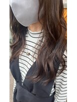 フレンズ 手稲店(friend's)&nbsp;チョコレートブラウン韓国風カール髪質改善カラーハイライト札幌