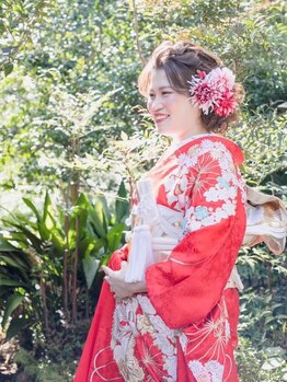 ヘアメイクジャスミン(hair make jasmine)の写真/【たまプラーザ駅徒歩3分】専門店ならではのプロの技術で長時間崩れにくく、美しさが持続◇