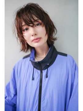 ギークス(GEEKS) 【GEEKS渋谷】ボブウルフ/冬カラー/ピンクベージュ/小顔レイヤー