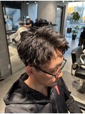 緩めツイスパアップバング