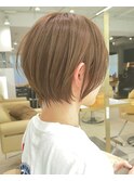 ショートボブ髪型30代40代50代前髪あり前髪なし面長丸顔【倉田】