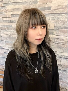 ログ ヘアー(LOG HAIR) フェイスフレーミング&インナーカラー
