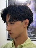 メンズセンターパート/フェザーパーマ 【平日 ¥11500～】