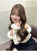 ヘーゼルベージュ ワンホンヘア レイヤーカット