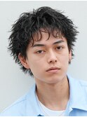 渋谷メンズパーマフェザーパーマシャドウパーマセンターパート