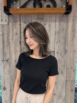 アース 熊本光の森店(HAIR&MAKE EARTH) 20代30代40代ハイライト外国人風カラープラチナベージュボブ
