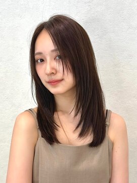 シンス 銀座(since) ミディアムレイヤー/顔周りレイヤー/小顔ヘア/似合わせカット