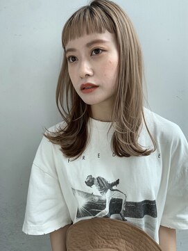 ガーデントウキョウ(GARDEN Tokyo) 【GARDEN武田美奈】ミルクティーベージュ×外ハネカジュアル