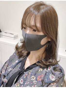 ミョンシル 【myonsil】韓国ヘア☆シースルーバング♪肩下ボブ