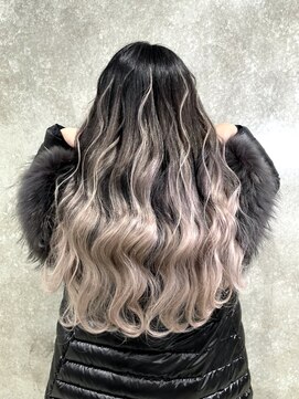 ニノ(nino) 【NINO】ライトグレー/グラデーション/シールエクステ