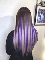 ラピス 渋谷本店(Lapis) 【Lapis渋谷 荒木】シルバーグラデーション&パープルメッシュ