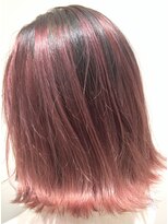 ノクターン 池袋(NOCTURNE)&nbsp;ハイライト× ピンク大人ボブ