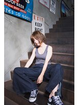 ミエル ヘア 新宿(miel hair)&nbsp;〈mielhair新宿〉大人可愛いナチュラルショートボブ