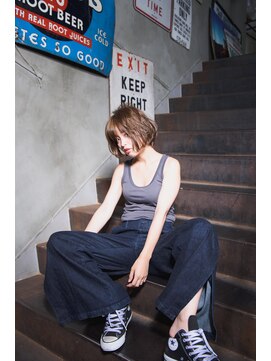 ミエル ヘア 新宿(miel hair) 〈mielhair新宿〉大人可愛いナチュラルショートボブ
