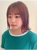 インナーバレない！人気の切りっぱなし外ハネボブ/ぱっつん前髪