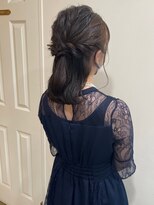 グリーン 渋谷(green)&nbsp;【MIO】参列ヘア×ミディアムハーフアップ