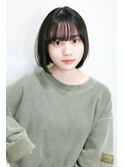 【Devellope.】シンプルボブ　シースルーバング