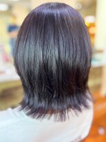 アークスヘアー&nbsp;20代30代40代髪質改善カラーアッシュブラック外はねボブ透明感