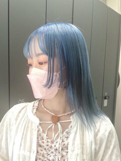 turquoise Blue/ダブルバング