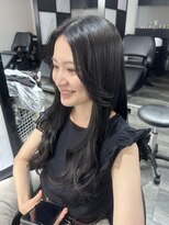 ピリオド 蒲田(Period.)&nbsp;髪質改善/韓国風巻きアレンジ/ブルーブラックカラー/蒲田/近藤