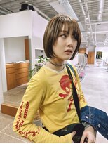 ブランコ 名古屋栄(BLANCO)&nbsp;【nao. style】シンプル ミニボブ ベージュカラー